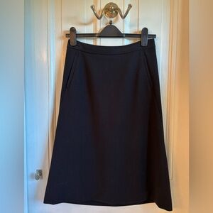 Boden Classic Black A-Line Skirt